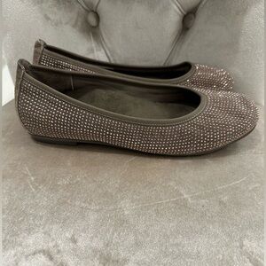 Vionic Shoes Women’s 8 Willow Ballet Flats Brown Embellished Shimmer TVW4581 NEW